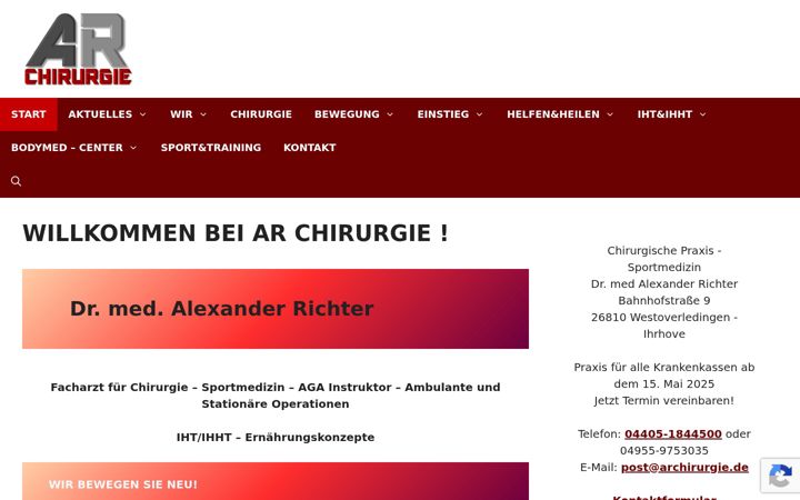 Screenshot of archirurgie.de
