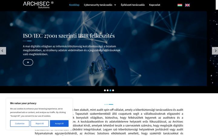 Ekrānuzņēmums no archisec.hu