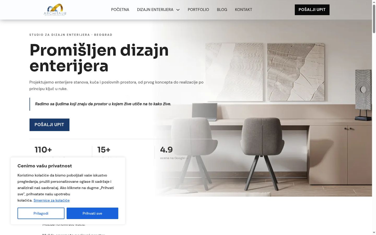 Zrzut ekranu banera zgody wyświetlanego przed jakąkolwiek interakcją