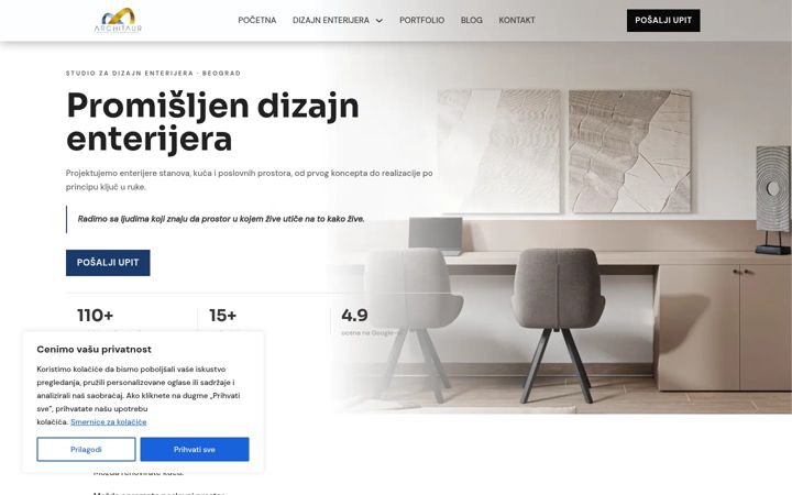 Zrzut ekranu architaur.com