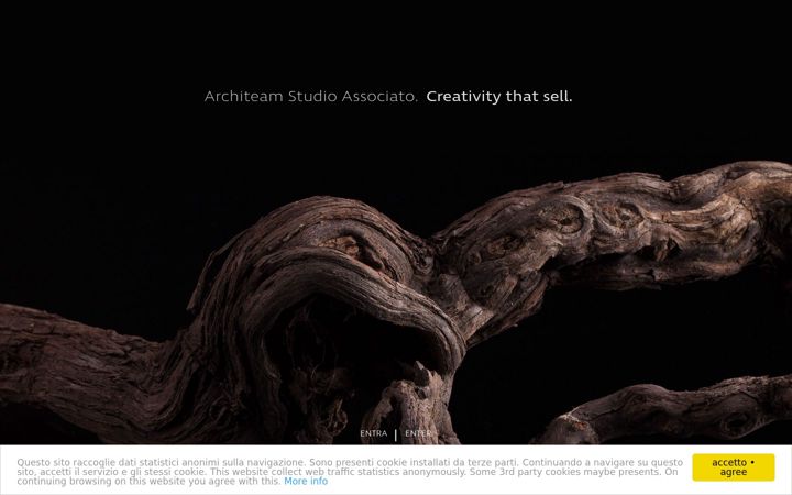 Ekrānuzņēmums no architeamstudio.it