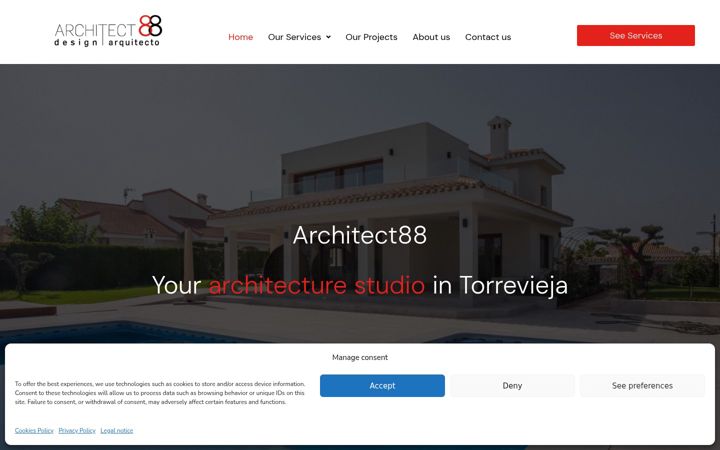 Screenshot of architect88.com