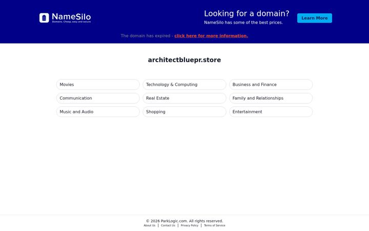 Screenshot of architectbluepr.store