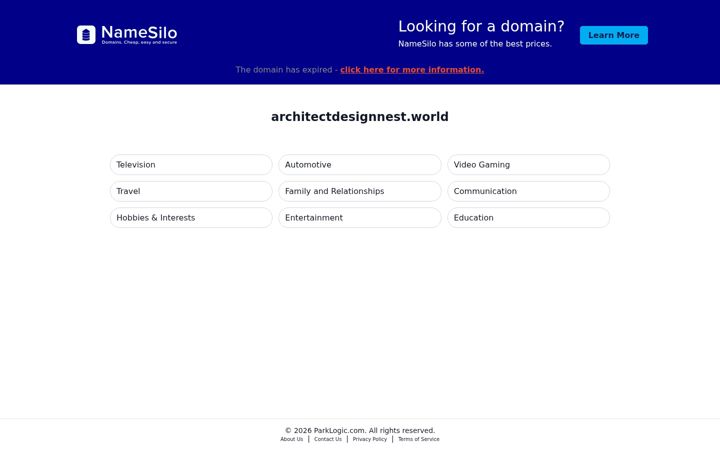 Screenshot of architectdesignnest.world