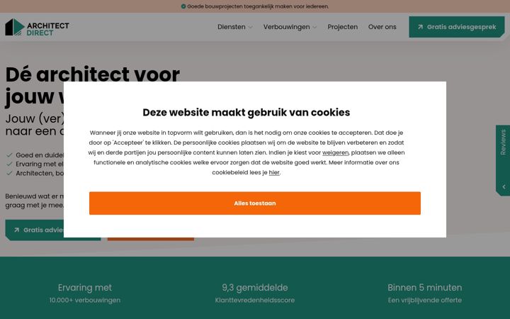 Screenshot of architectdirect.nl