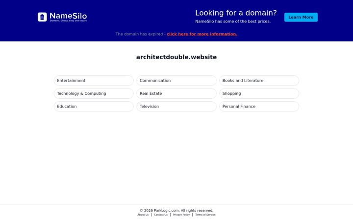 Snimka zaslona za architectdouble.website