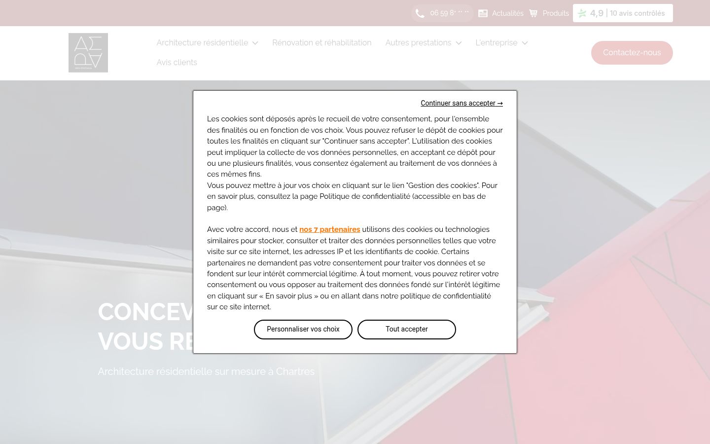 Sutikimo reklamjuostės, rodytos prieš bet kokią sąveiką, ekrano kopija