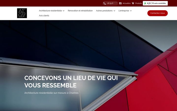 Screenshot of architecte-aapm.fr
