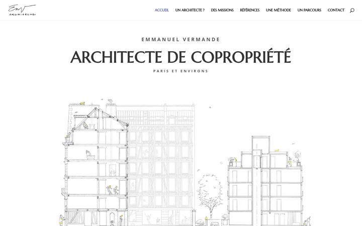 Screenshot of architecte-copropriete.fr