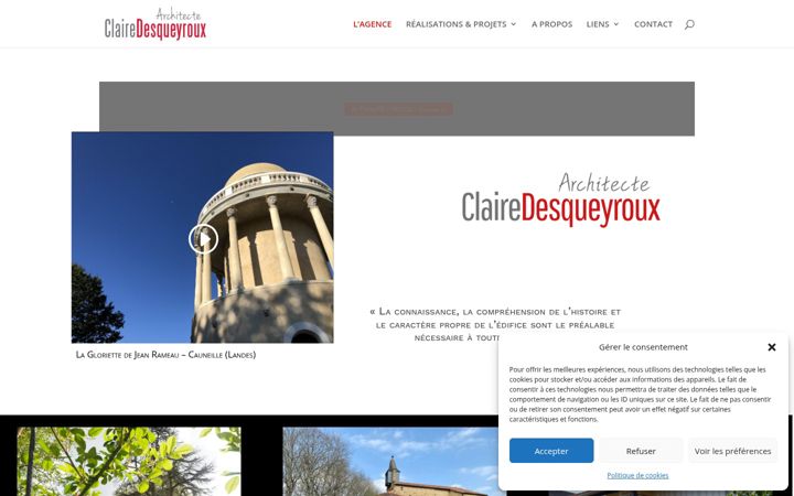 Screenshot of architecte-desqueyroux.com