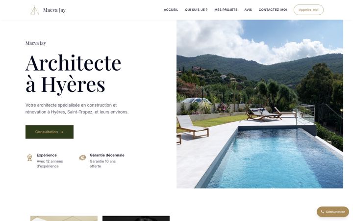 Screenshot of architecte-hyeres.fr