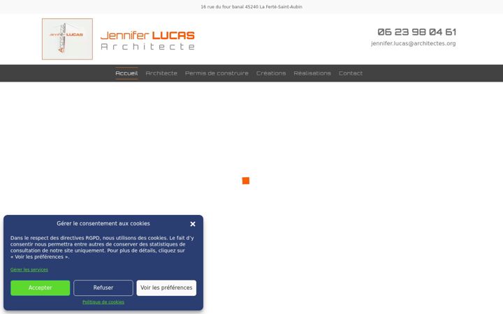 Screenshot of architecte-jenniferlucas.fr