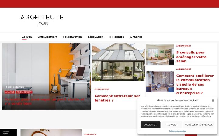 Screenshot of architecte-lyon.com