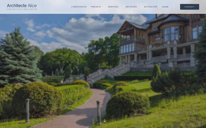 Screenshot of architecte-nice.com