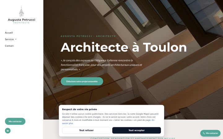 Screenshot of architecte-petrucci.fr