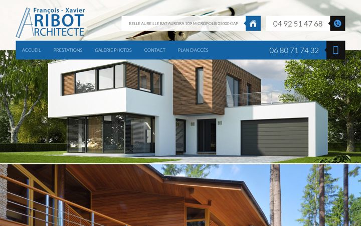 Screenshot van architecte-ribot.fr