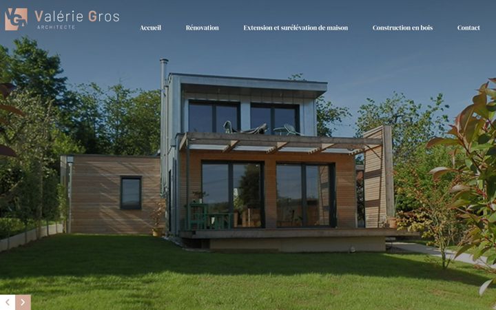 Screenshot of architecte-valerie-gros.com