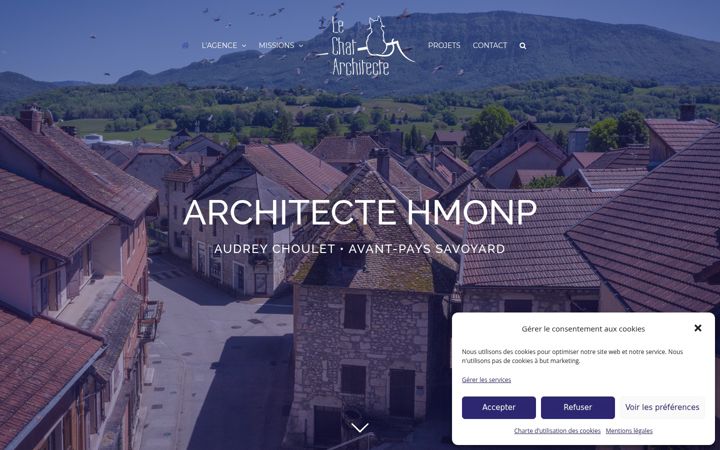 Screenshot of architecte-yenne.fr