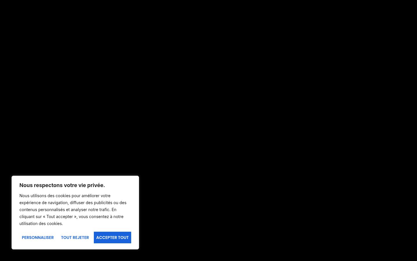 Screenshot des Einwilligungsbanners vor jeglicher Interaktion