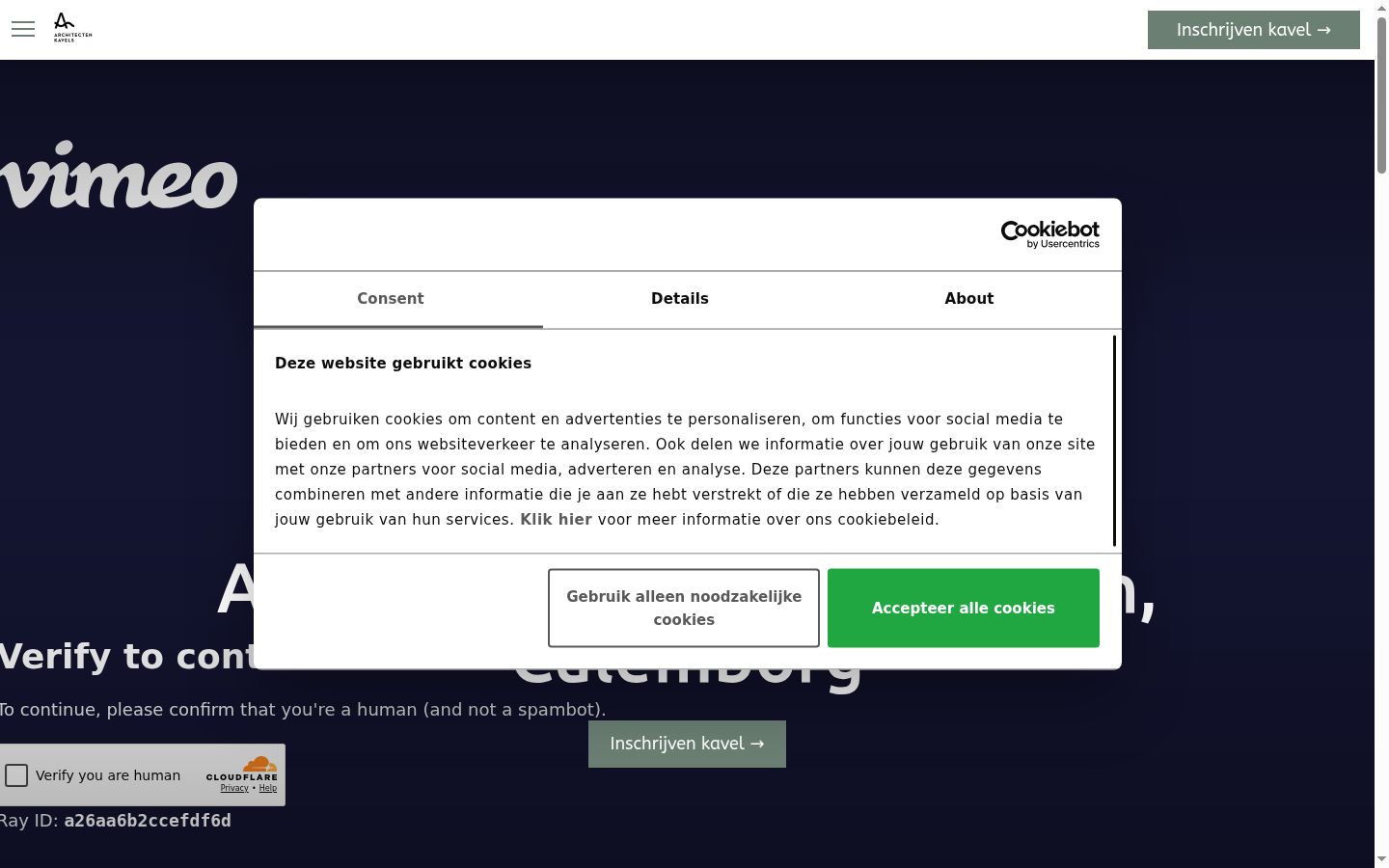 Zrzut ekranu banera zgody wyświetlanego przed jakąkolwiek interakcją