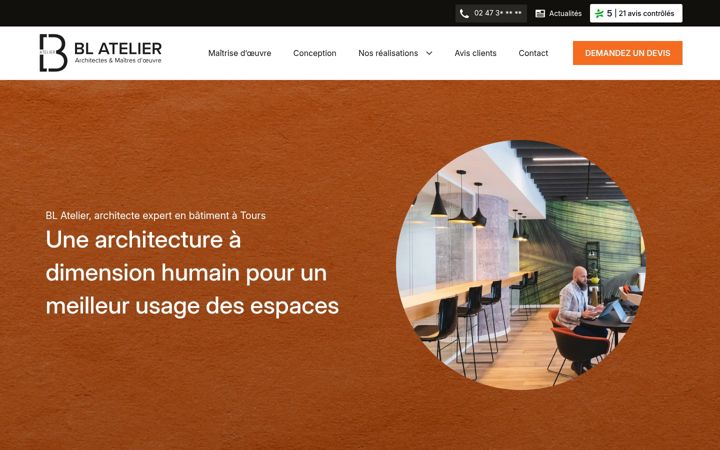 Screenshot of architectes-bl-atelier.fr