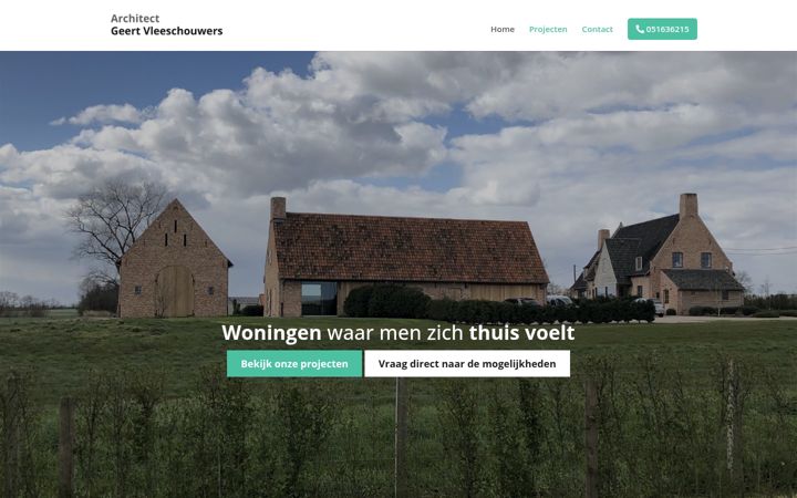 Ekrano kopija architectgeertvleeschouwers.be