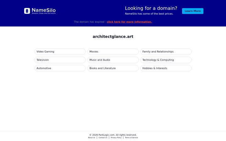Screenshot of architectglance.art