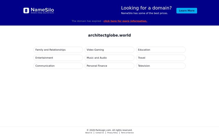 Screenshot of architectglobe.world