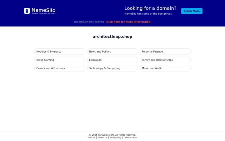 Screenshot of architectleap.shop