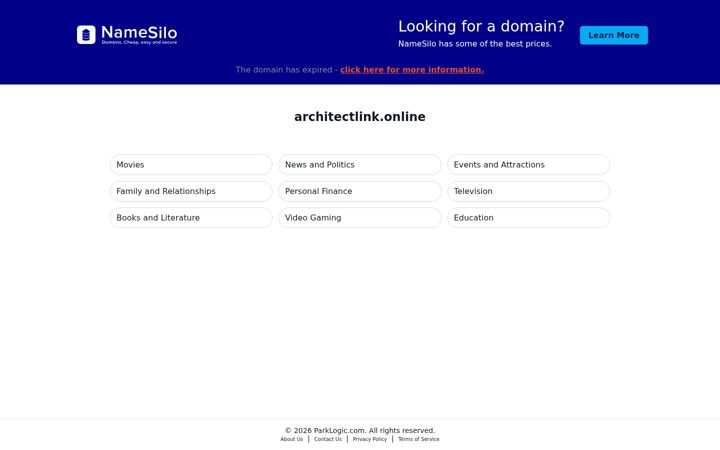Screenshot of architectlink.online