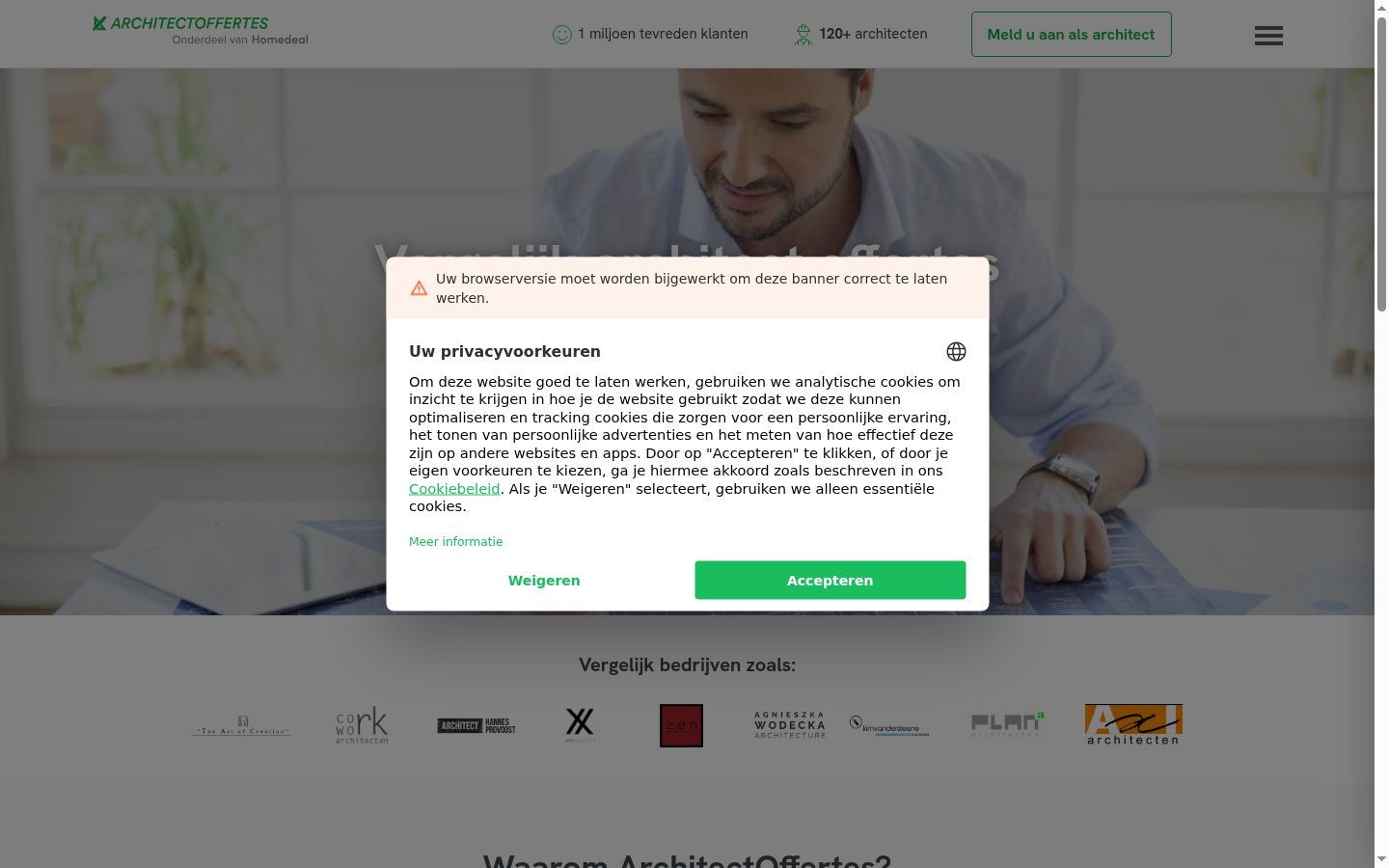 Zrzut ekranu banera zgody wyświetlanego przed jakąkolwiek interakcją