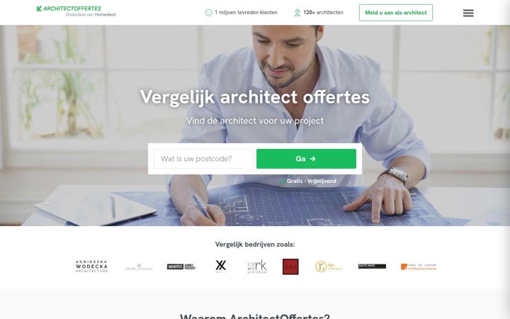 Screenshot of architectoffertes.be