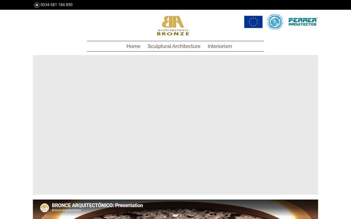 Screenshot of architectonicbronze.com