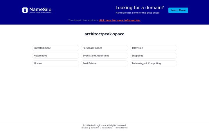 Screenshot of architectpeak.space