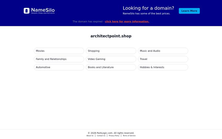 Screenshot of architectpoint.shop
