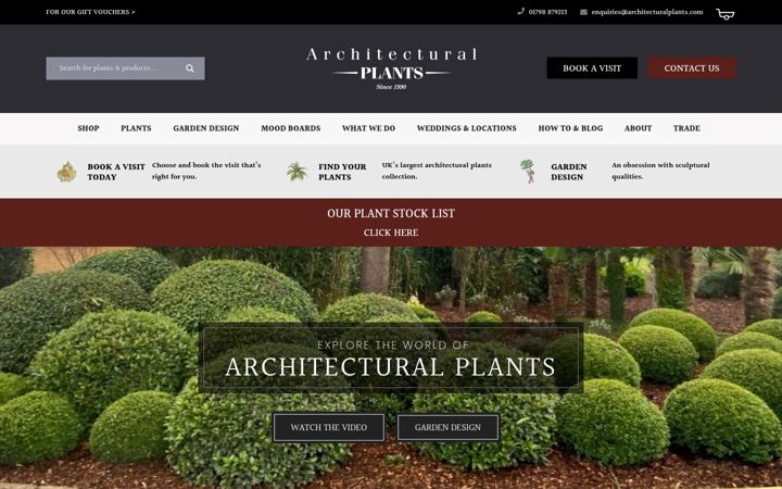 Zrzut ekranu architecturalplants.com