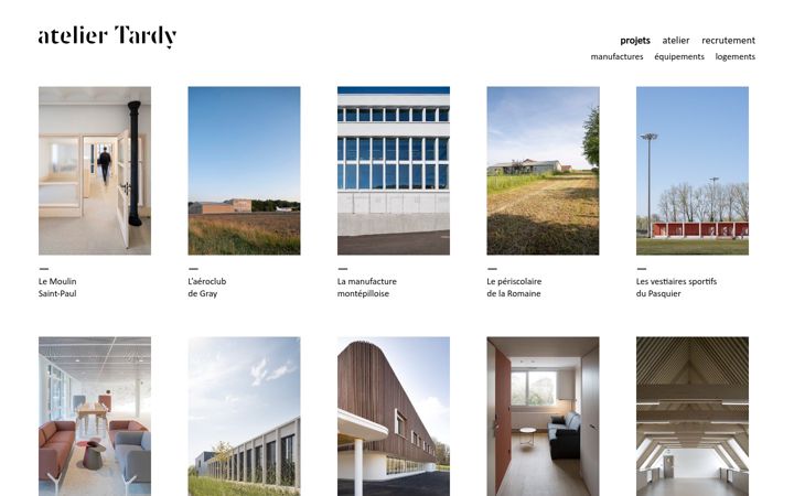 Screenshot of architecture-tardy.com