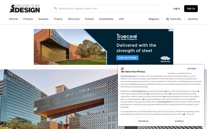 Screenshot of architectureanddesign.com.au