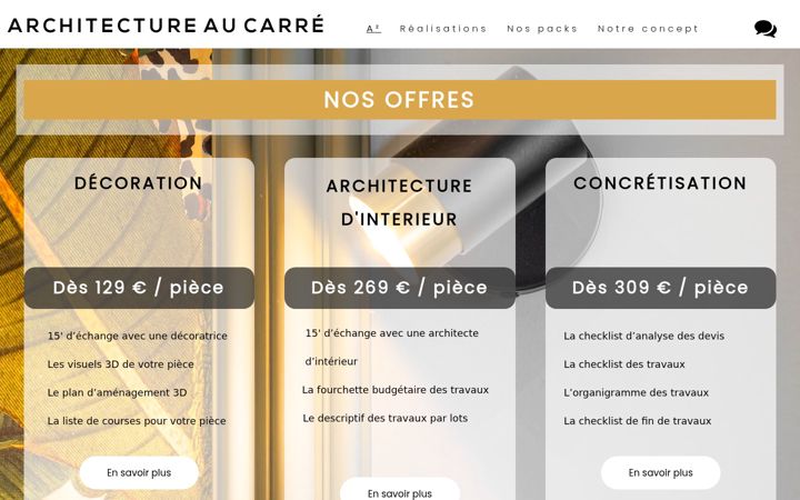 Screenshot of architectureaucarre.com