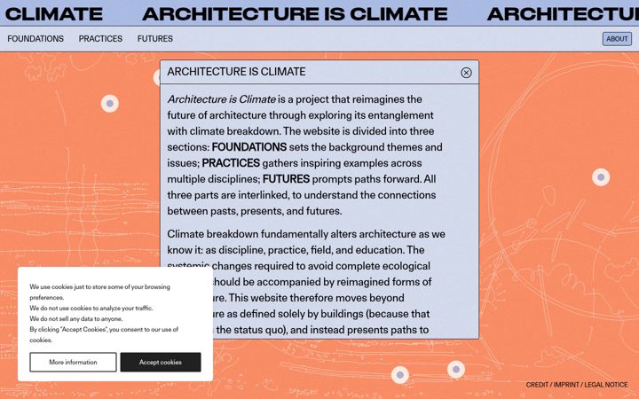 Ekrano kopija architectureisclimate.net