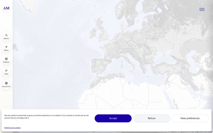 Ekrano kopija architecturemapper.com