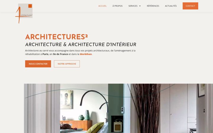 Screenshot of architectures2.com