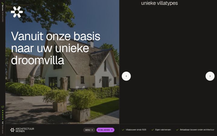 Screenshot of architectuurwonen.nl