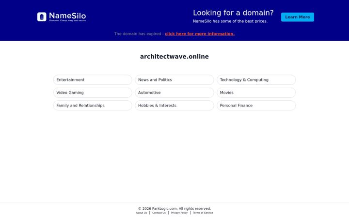 Screenshot of architectwave.online
