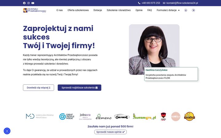 Skjermbilde av architekciprzedsiebiorczosci.pl