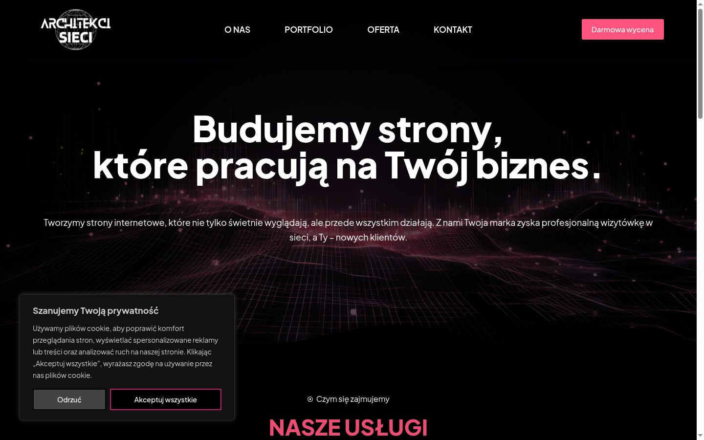 Posnetek zaslona pasice za privolitev, prikazane pred kakršno koli interakcijo