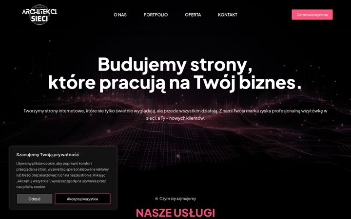 Screenshot of architekcisieci.pl