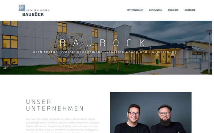 Screenshot of architekt-bauboeck.at