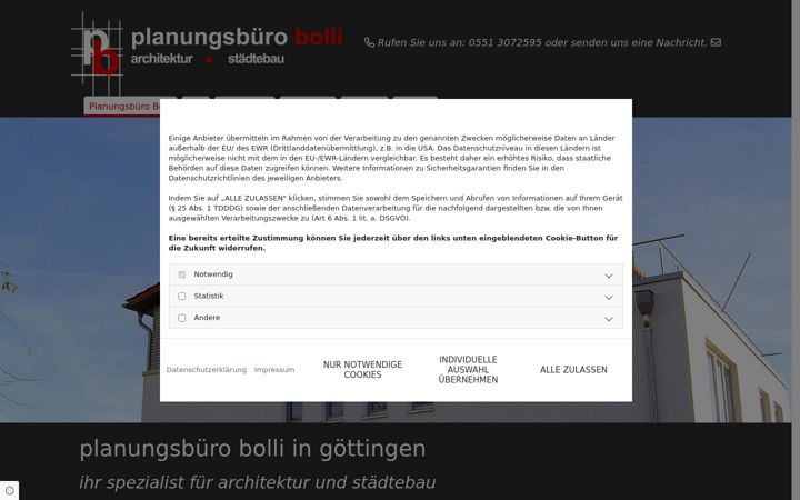 Skjermbilde av architekt-bolli.de