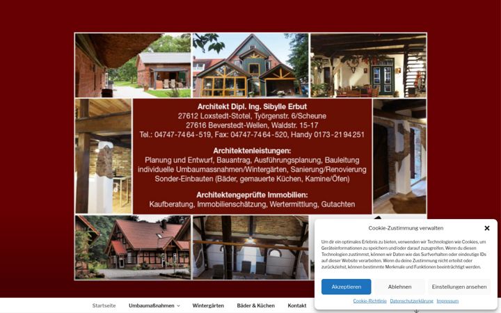 Skjermbilde av architekt-erbut.de